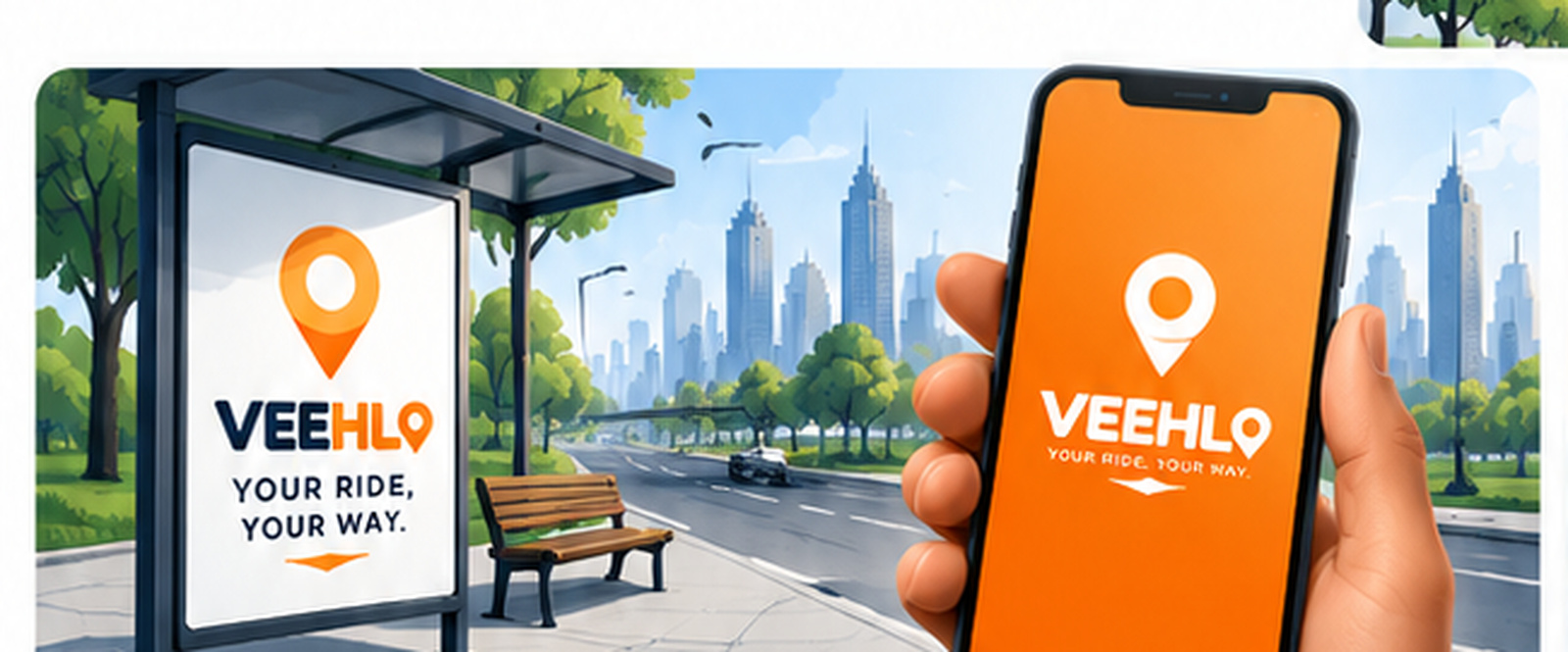 Veehlo app in hand